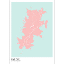Load image into Gallery viewer, Map of Fair Isle, United Kingdom
