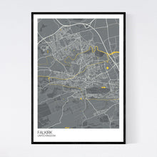 Load image into Gallery viewer, Falkirk City Map Print