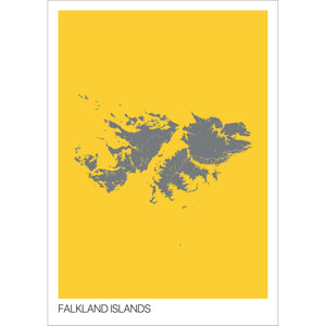 Map of Falkland Islands, 