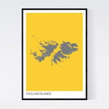 Load image into Gallery viewer, Falkland Islands Archipelago Map Print