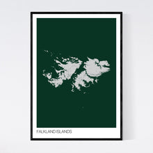 Load image into Gallery viewer, Falkland Islands Archipelago Map Print