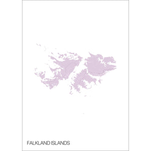 Map of Falkland Islands, 