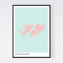 Load image into Gallery viewer, Falkland Islands Archipelago Map Print