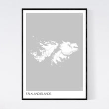 Load image into Gallery viewer, Falkland Islands Archipelago Map Print
