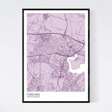 Load image into Gallery viewer, Fareham City Map Print