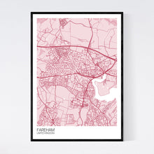 Load image into Gallery viewer, Fareham City Map Print