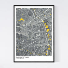 Load image into Gallery viewer, Farnborough City Map Print