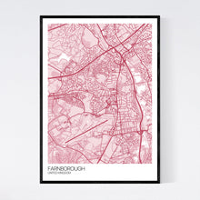 Load image into Gallery viewer, Farnborough City Map Print
