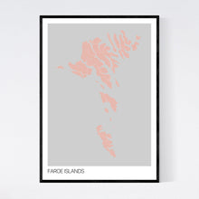 Load image into Gallery viewer, Faroe Islands Country Map Print