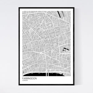 Farringdon Neighbourhood Map Print
