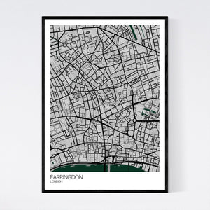 Farringdon Neighbourhood Map Print
