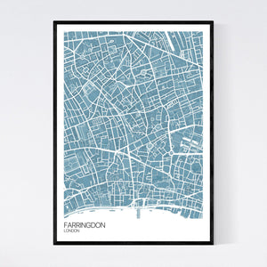 Farringdon Neighbourhood Map Print