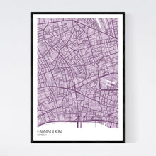 Load image into Gallery viewer, Farringdon Neighbourhood Map Print