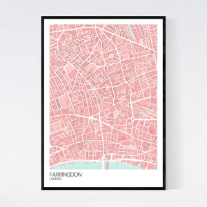 Farringdon Neighbourhood Map Print