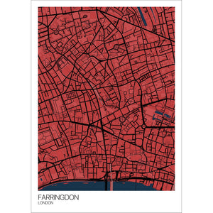 Map of Farringdon, London