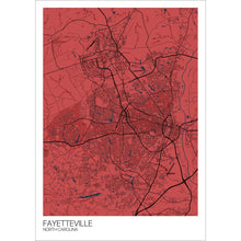 Load image into Gallery viewer, Map of Fayetteville, North Carolina
