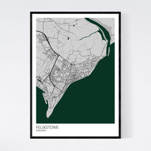 Load image into Gallery viewer, Map of Felixstowe, England