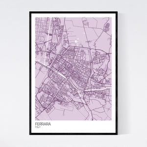 Ferrara City Map Print