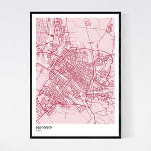 Ferrara City Map Print