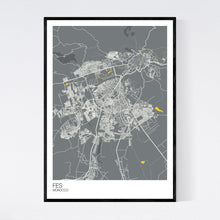 Load image into Gallery viewer, Fes City Map Print