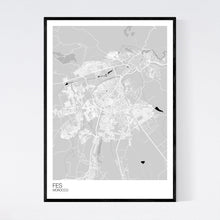 Load image into Gallery viewer, Fes City Map Print