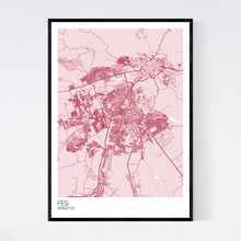 Load image into Gallery viewer, Fes City Map Print