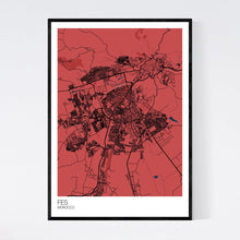Load image into Gallery viewer, Fes City Map Print