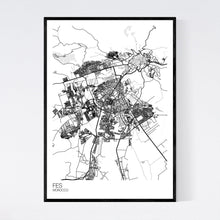 Load image into Gallery viewer, Fes City Map Print