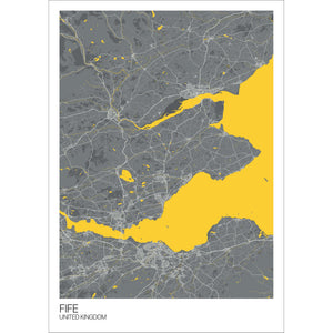 Map of Fife, United Kingdom