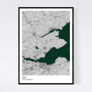 Fife Region Map Print
