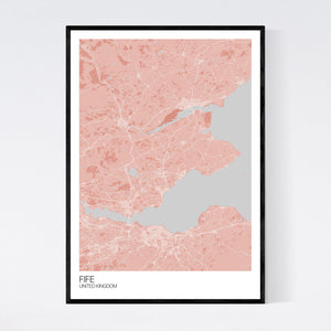 Fife Region Map Print