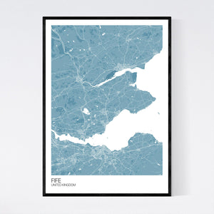 Fife Region Map Print