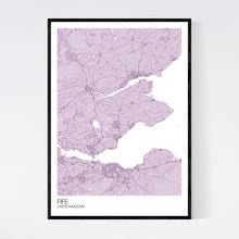 Load image into Gallery viewer, Fife Region Map Print