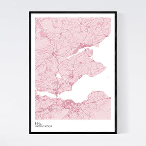 Fife Region Map Print