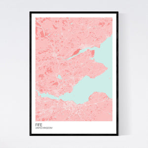 Fife Region Map Print