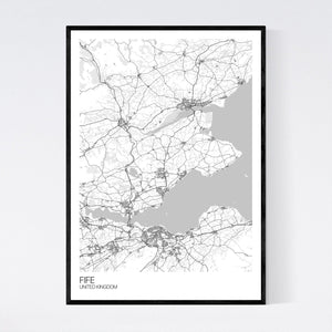 Fife Region Map Print