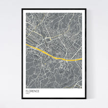 Load image into Gallery viewer, Florence City Map Print