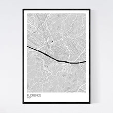 Load image into Gallery viewer, Florence City Map Print