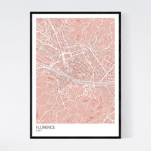 Load image into Gallery viewer, Florence City Map Print