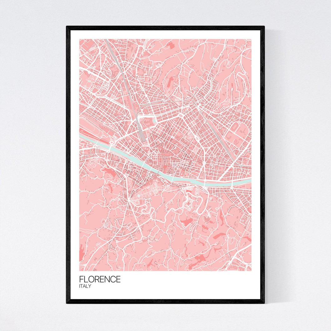 Florence City Map Print