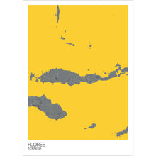 Load image into Gallery viewer, Map of Flores, Indonesia