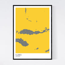 Load image into Gallery viewer, Map of Flores, Indonesia