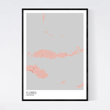 Load image into Gallery viewer, Flores Island Map Print