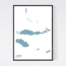 Load image into Gallery viewer, Flores Island Map Print