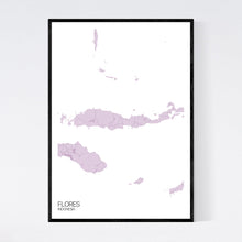 Load image into Gallery viewer, Flores Island Map Print