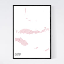 Load image into Gallery viewer, Flores Island Map Print
