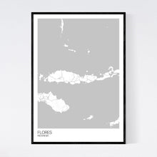 Load image into Gallery viewer, Flores Island Map Print