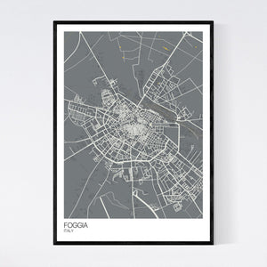 Foggia City Map Print