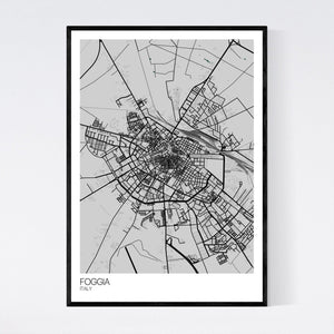 Foggia City Map Print