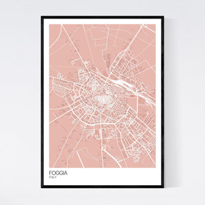 Foggia City Map Print